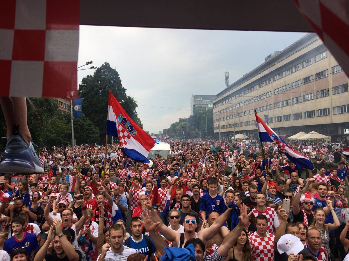 Как сборную Хорватии встречали после ЧМ-2018: фото, видео
