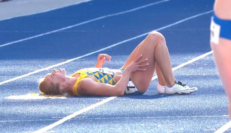 Жахливе падіння української легкоатлетки на чемпіонаті Європи-2018: відео Жахливе падіння української легкоатлетки на чемпіонаті Європи-2018: відео