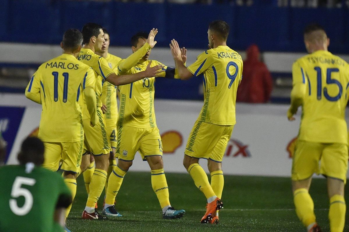 Украину могут наказать матчем без зрителей за драку фанатов на Лиге наций