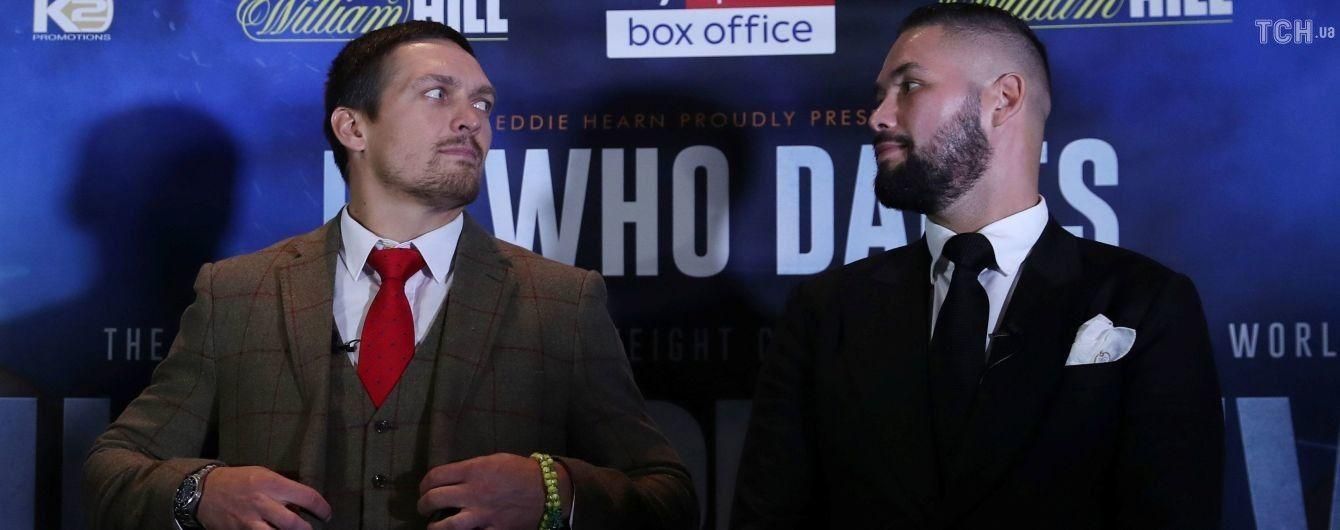 Усик розповів, про що говорив з Белью під час дуелі поглядів Усик розповів, про що говорив з Белью під час дуелі поглядів