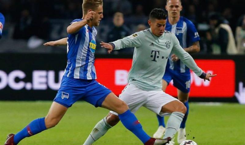 "Герта" нанесла "Баварии" первое поражение в сезоне