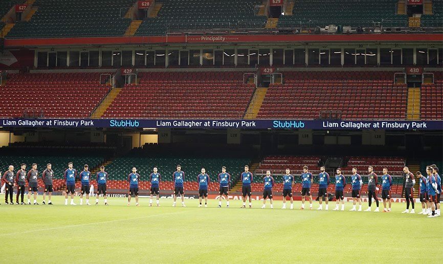 Товариський матч збірних Уельсу та Іспанії розпочнеться з хвилини мовчання Товариський матч збірних Уельсу та Іспанії розпочнеться з хвилини мовчання