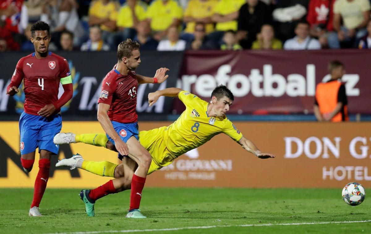 Україна – Чехія: стартові склади команд на матч Ліги націй