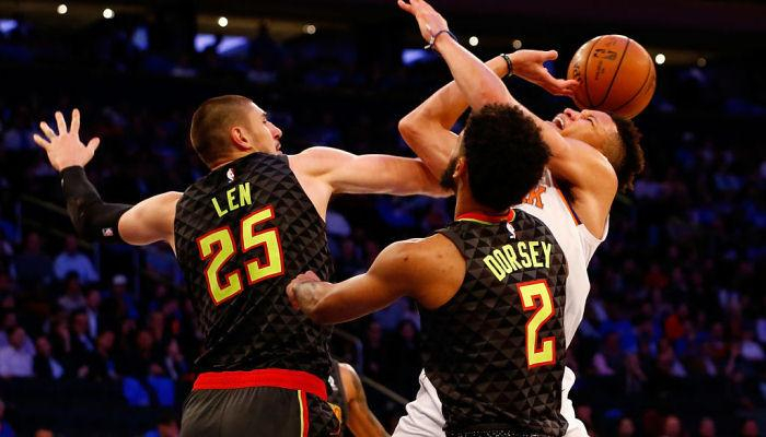 Украинец Лень дебютировал за "Атланту" в новом сезоне НБА, но его команда проиграла