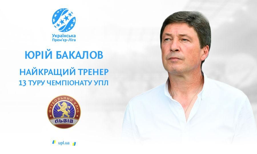 Наставник ФК "Львов" признан лучшим тренером 11 тура УПЛ