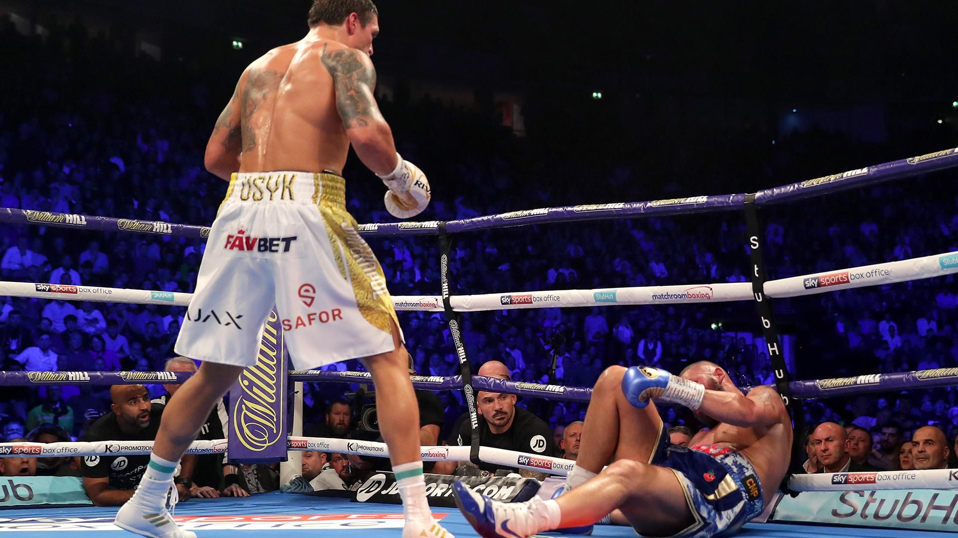 Усик - Белью: видео нокаута Белью в бою против Усика Усик - Белью: видео нокаута Белью в бою против Усика