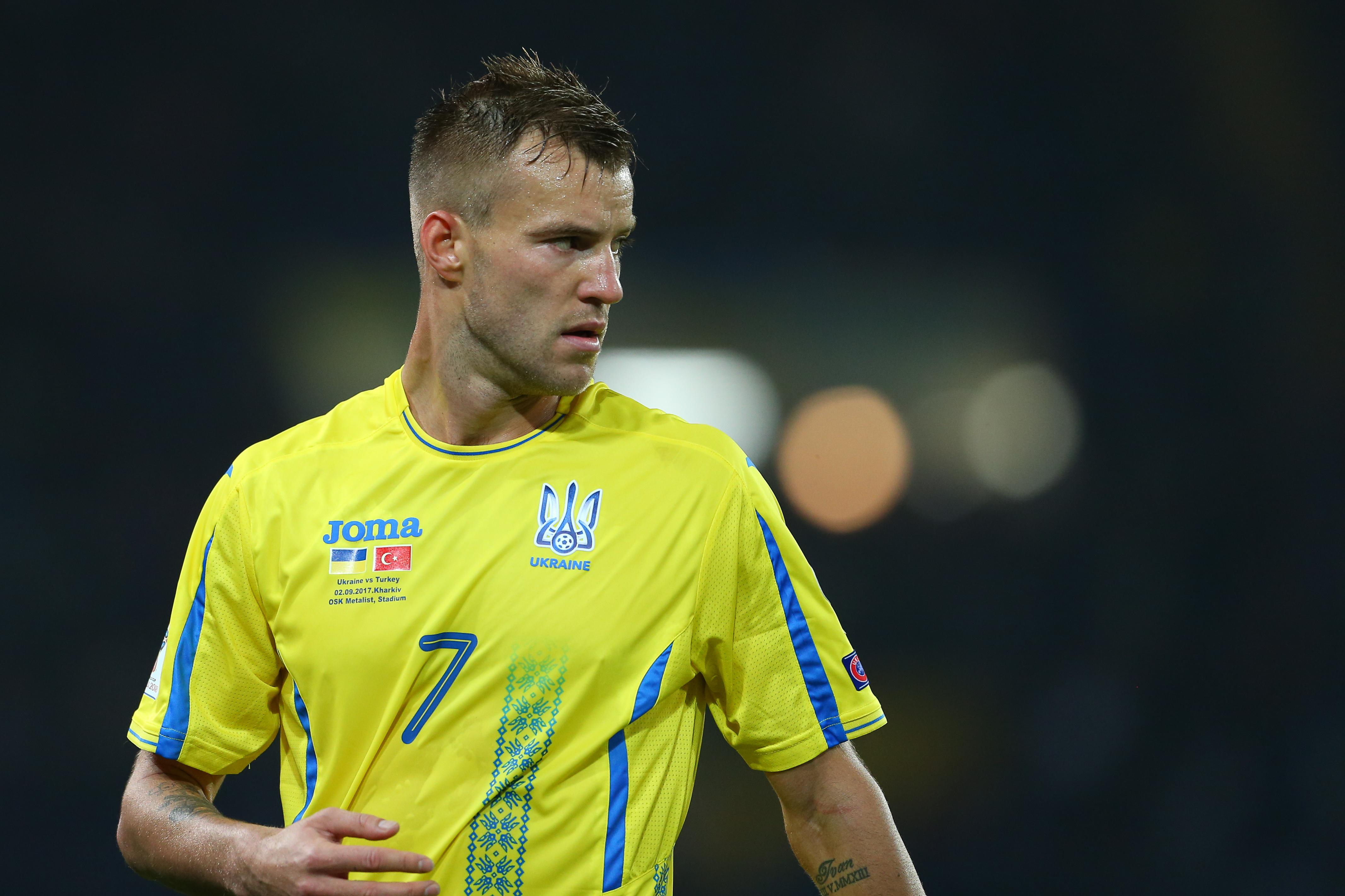 Ярмоленко признан лучшим игроком сборной Украины в 2018 году