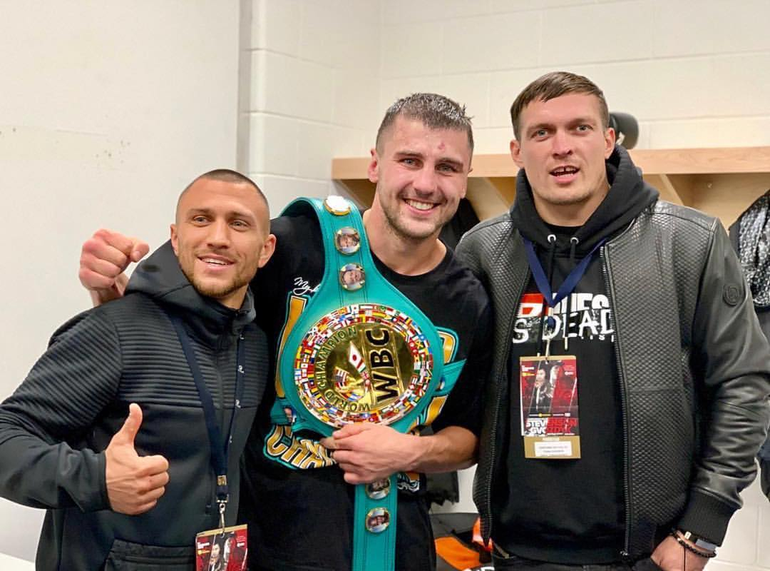 Добро пожаловать в клуб чемпионов, - Ломаченко и Усик поздравили Гвоздика с чемпионским поясом