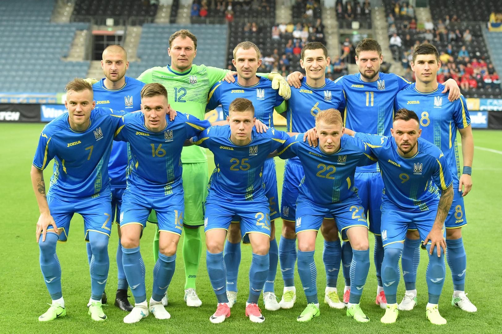 Збірна України завершила 2018 рік на 28 місці в рейтингу ФІФА
