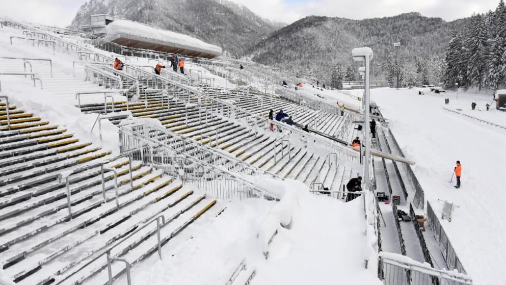 Непогода помешала этапу Кубка мира по биатлону в Рупольдинге Непогода помешала этапу Кубка мира по биатлону в Рупольдинге