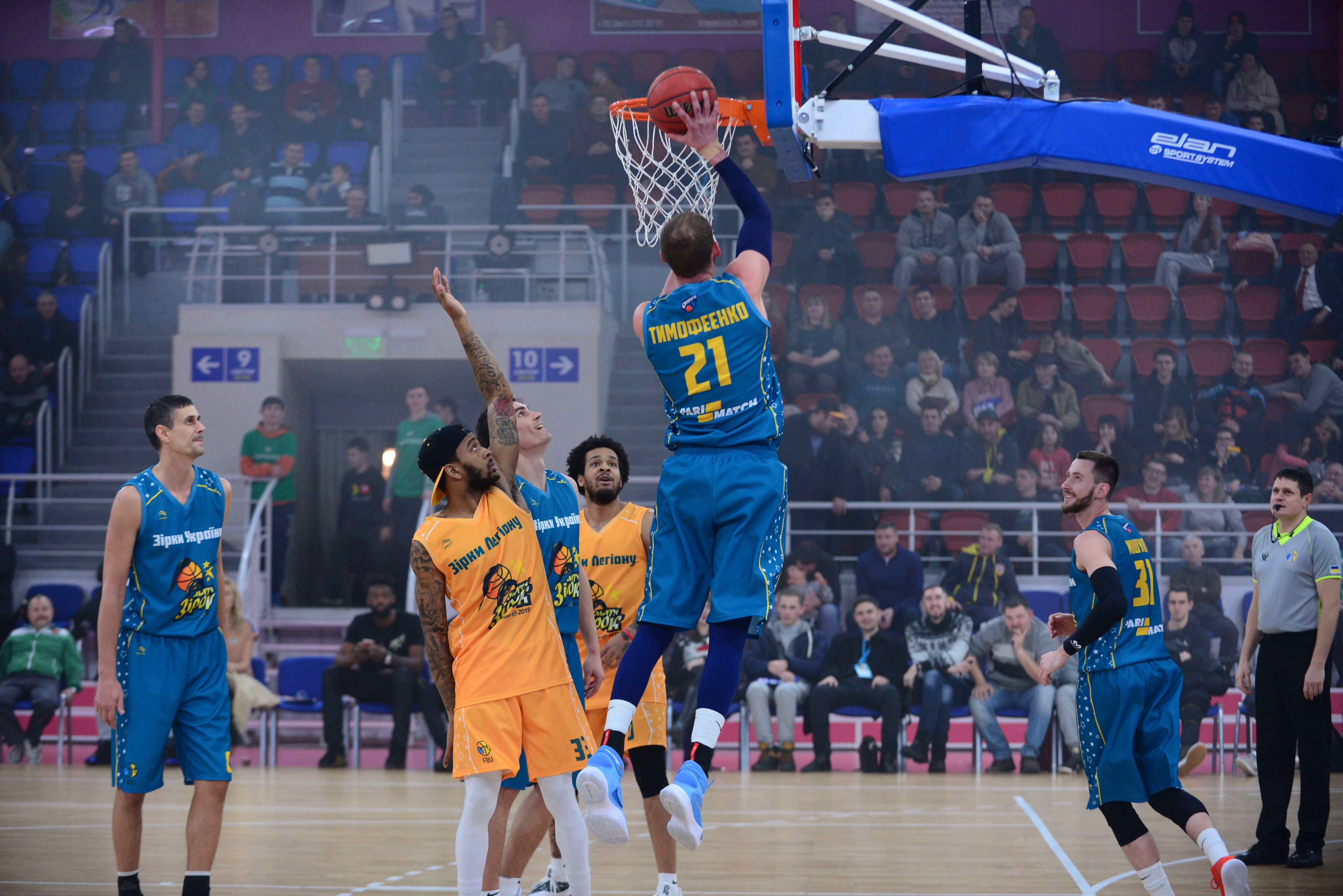 Украинские баскетболисты победили легионеров на Матче звезд Суперлиги