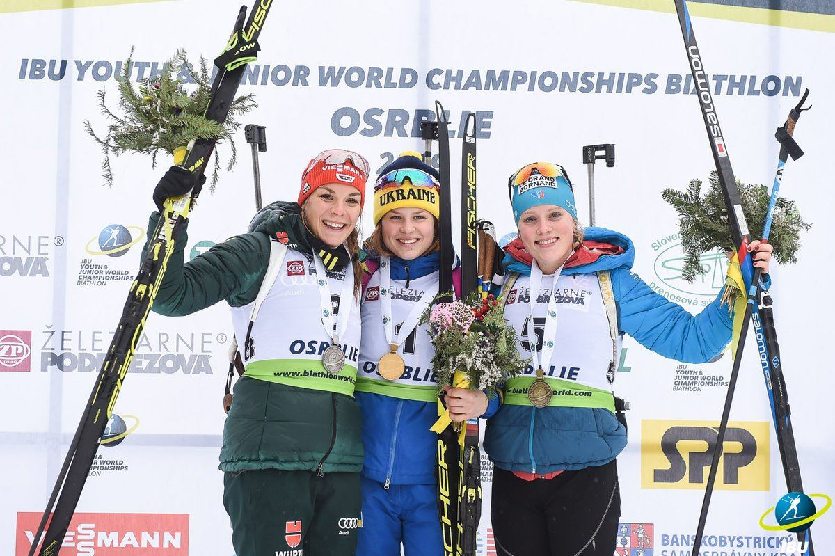 Юная украинка Екатерина Бех выиграла второе подряд золото на чемпионате мира по биатлону