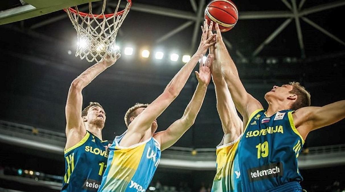 Сборная Украины по баскетболу упустила победу над Словенией в заключительном матче отбора на ЧМ