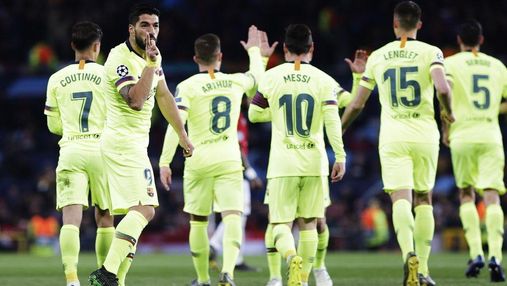 "Барселона" минимально победила "Манчестер Юнайтед" на выезде: видео