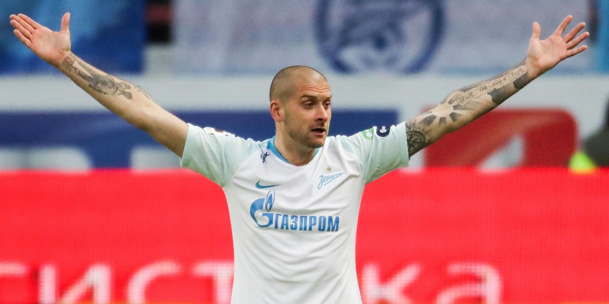 Ракіцький забив за "Зеніт" у другому матчі поспіль після незвичного ритуалу: відео