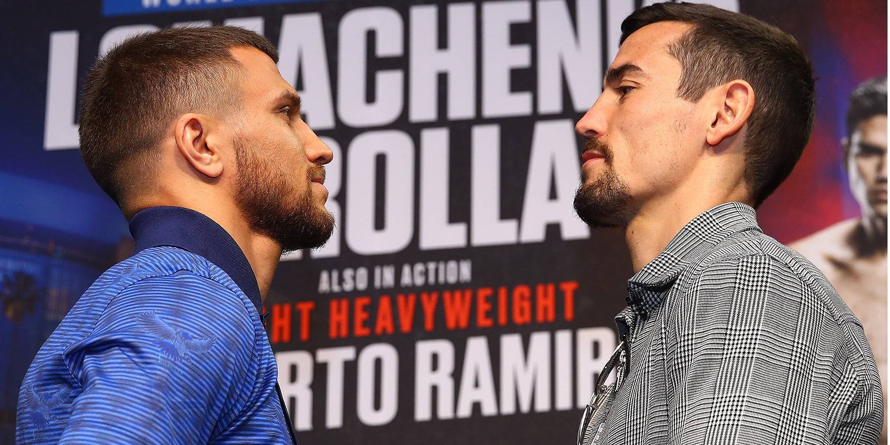 Ломаченко провел дуэль взглядов с Кроллой и получил пояс суперчемпиона WBO: фото и видео