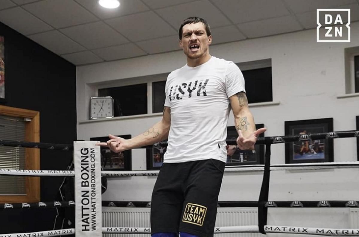 Усик продемонстрував запальний танець на тренуванні: відео Усик продемонстрував запальний танець на тренуванні: відео