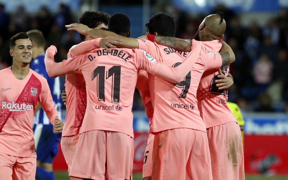 "Барселона" без проблем обыграла на выезде "Алавес" и приблизилась к чемпионству: видео "Барселона" без проблем обыграла на выезде "Алавес" и приблизилась к чемпионству: видео