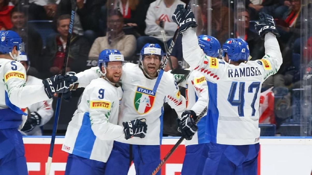 Италия выиграла "битву за жизнь" на ЧМ по хоккею, Канада разгромила Данию: видео