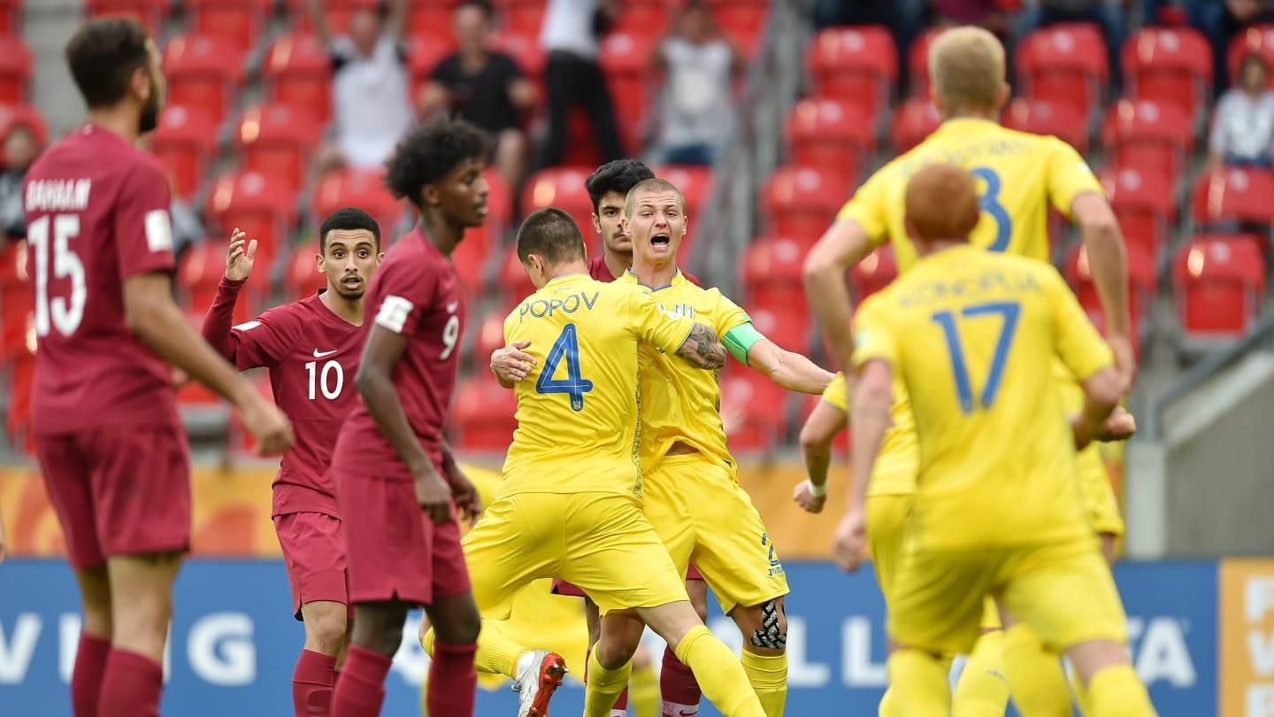 Украина – Катар: "сине-желтые" победили на чемпионате мира U-20 благодаря голу защитника Украина – Катар: "сине-желтые" победили на чемпионате мира U-20 благодаря голу защитника