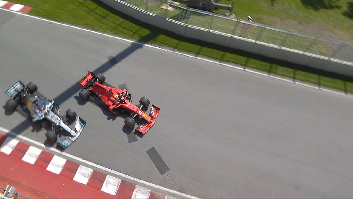 Феттель первым финишировал на Гран-при Канады, но гонку выиграл Хэмилтон