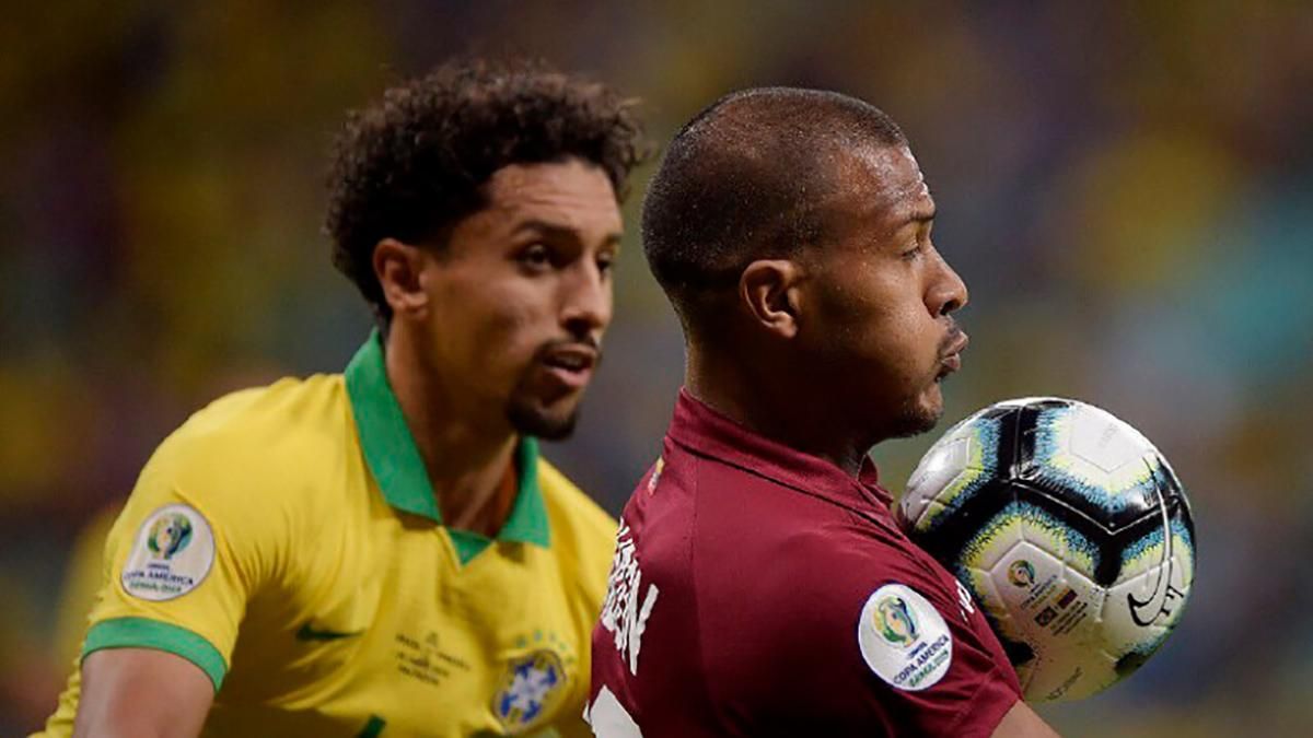 Арбитр дважды не засчитал голы Бразилии в ворота Венесуэлы на Копа Америка: видео