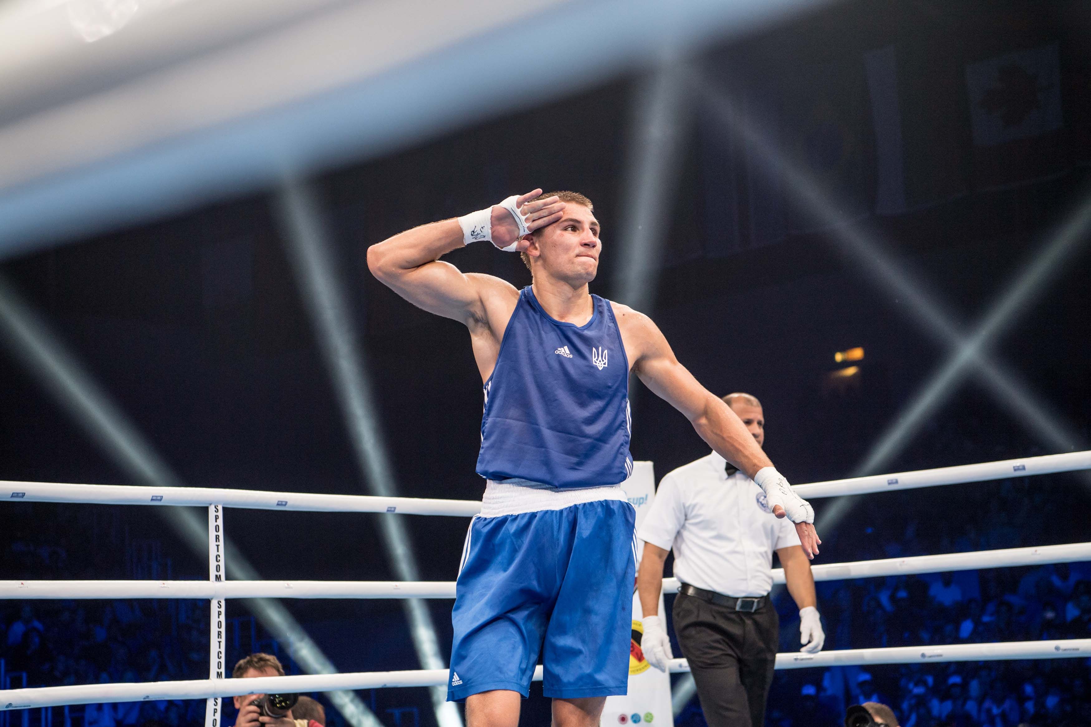 Украинский боксер Хижняк выиграл золото Европейских игр, уничтожив итальянца