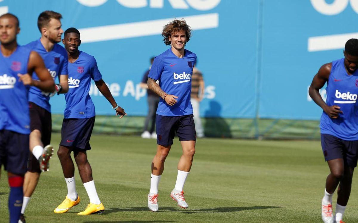 Гризманн опозорился на первой же тренировке в "Барселоне" во время любимой игры Гвардиолы: видео