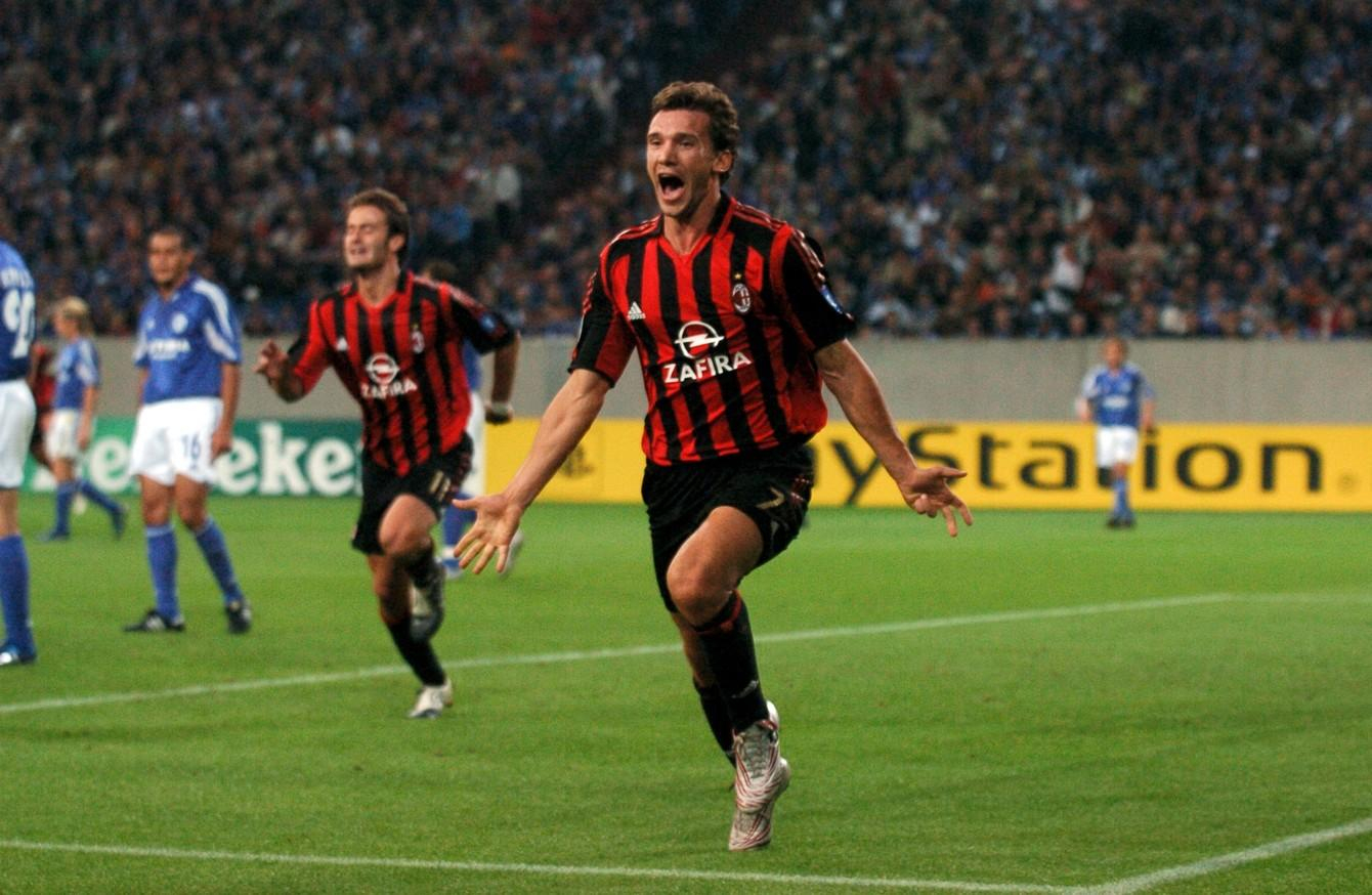 Андрей Шевченко вошел в список лучших футболистов за последние 25 лет