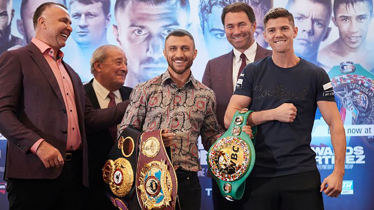 Ломаченко и Кэмпбелл прошли официальную процедуру взвешивания: видео