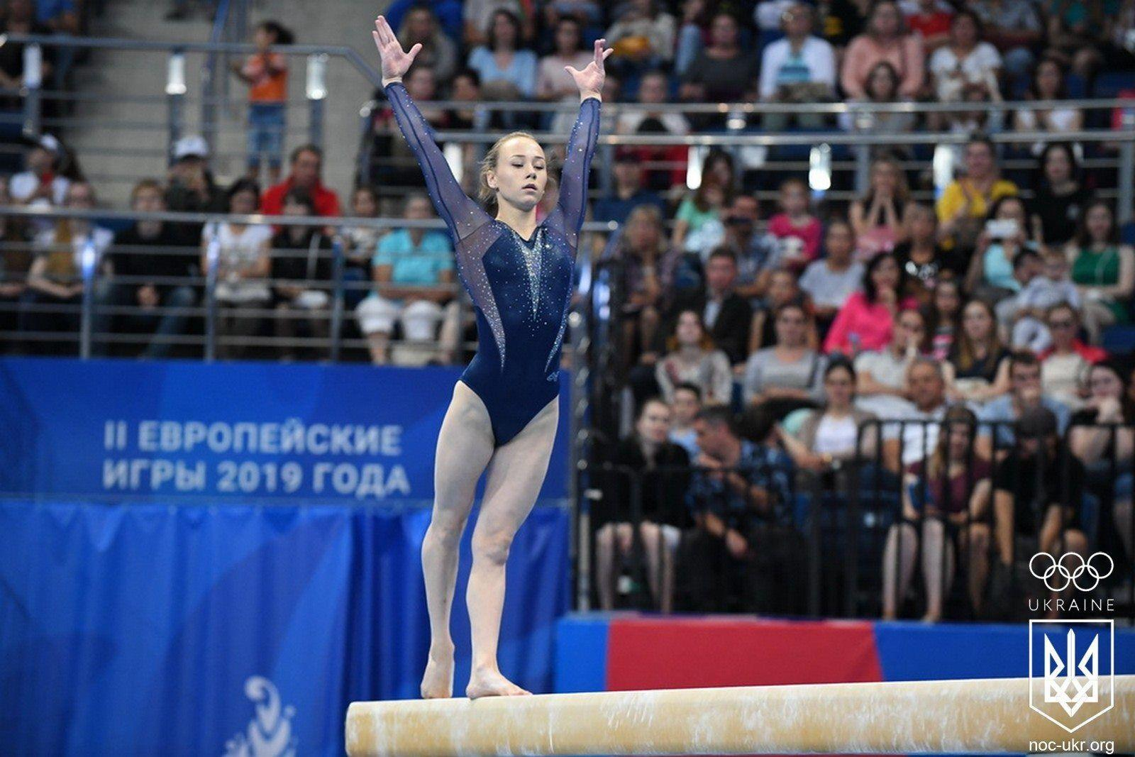 Украинские гимнастки завоевали полный комплект наград на этапе Кубка мирового вызова