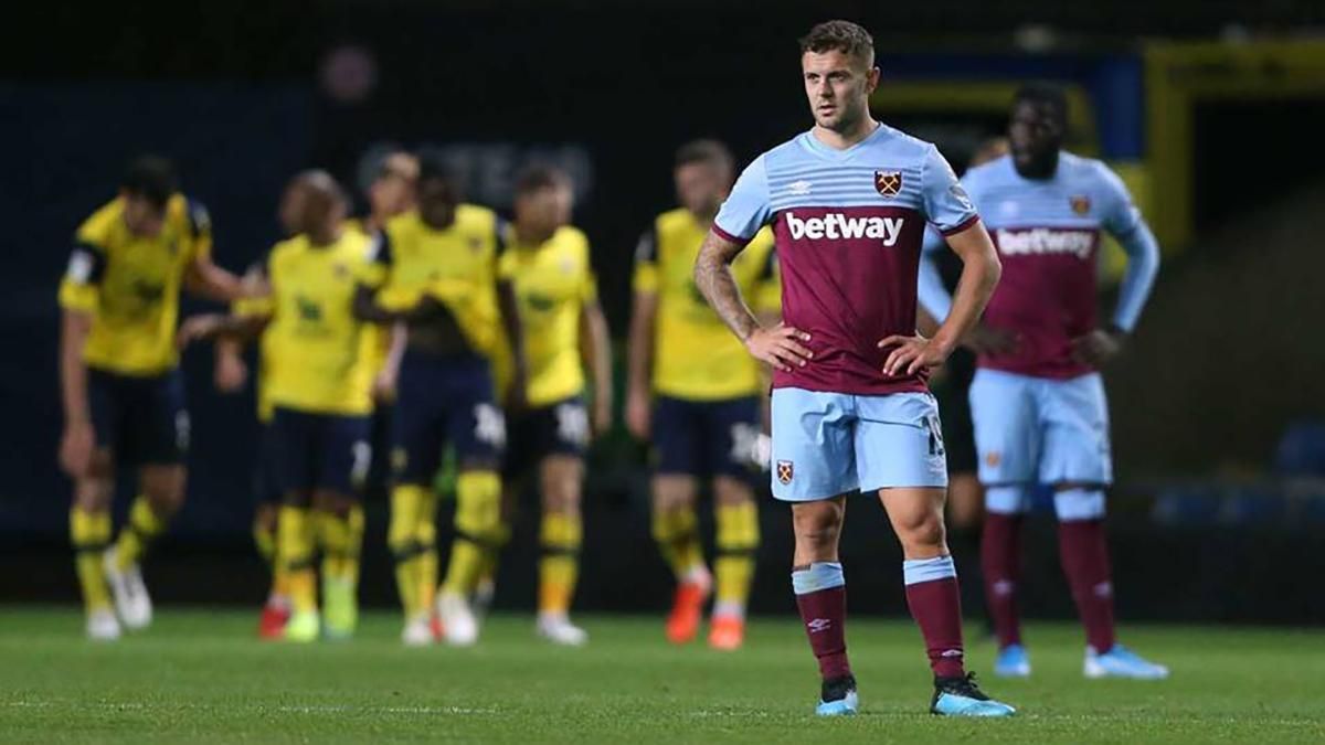 "Вест Хем" Ярмоленка розгромно програв команді з Першої ліги Англії: відео "Вест Хем" Ярмоленка розгромно програв команді з Першої ліги Англії: відео