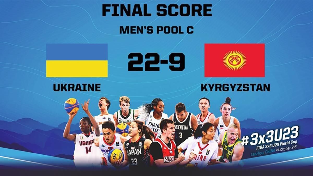 Чоловіча збірна України з баскетболу виграла перший матч на чемпіонаті світу 3x3