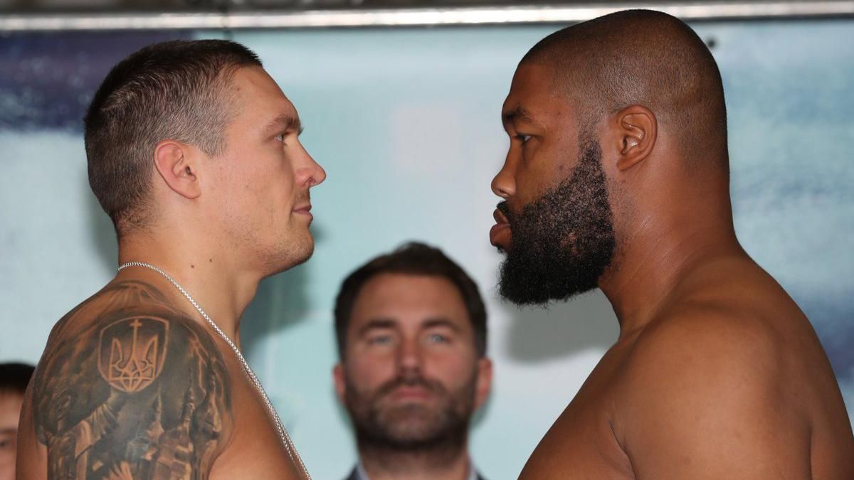 Усик набрав 7 кілограмів, але Візерспун серйозно переважив українця Усик набрав 7 кілограмів, але Візерспун серйозно переважив українця