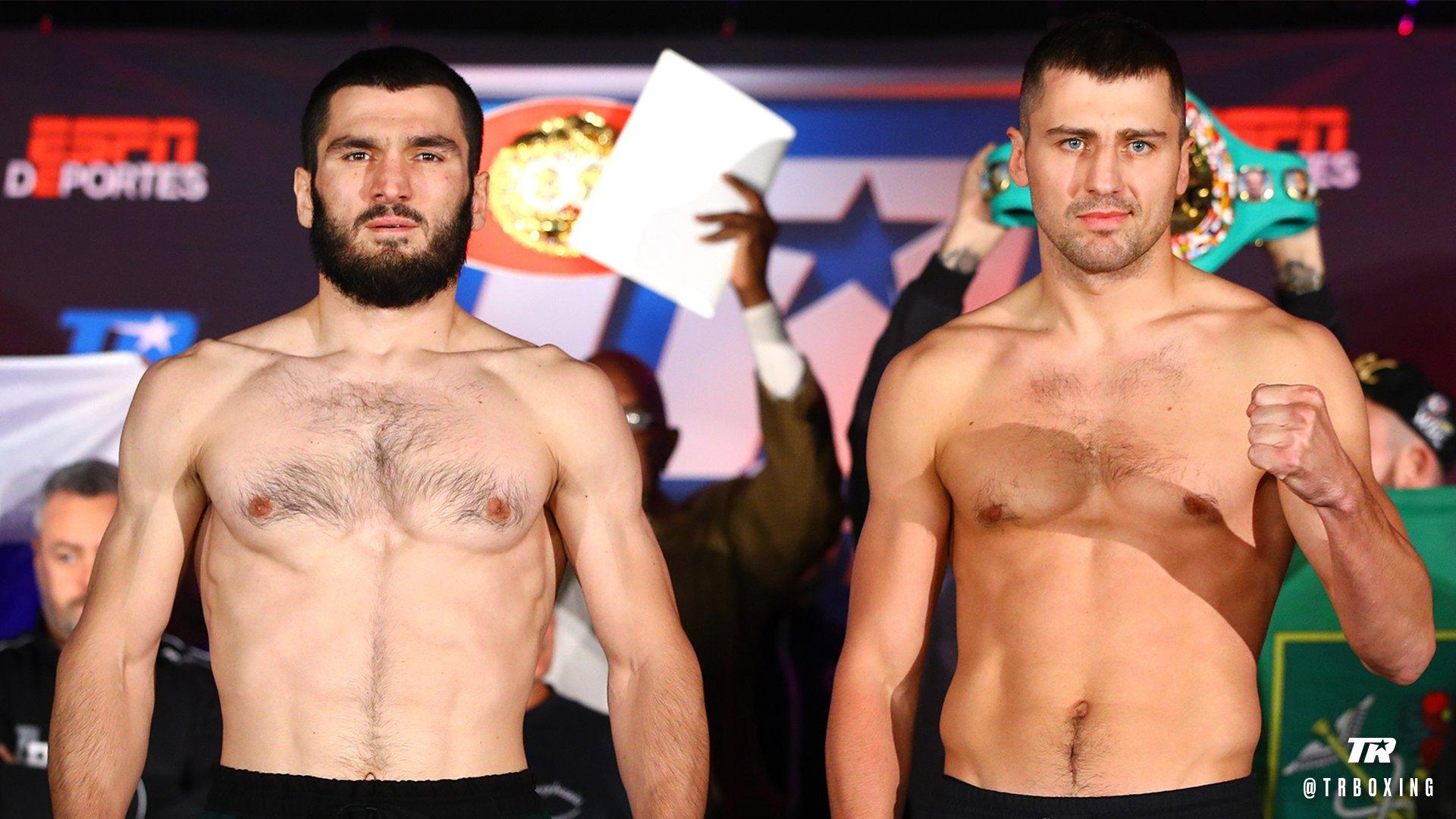 Гвоздик и Бетербиев провели процесс взвешивания: украинец оказался тяжелее россиянина