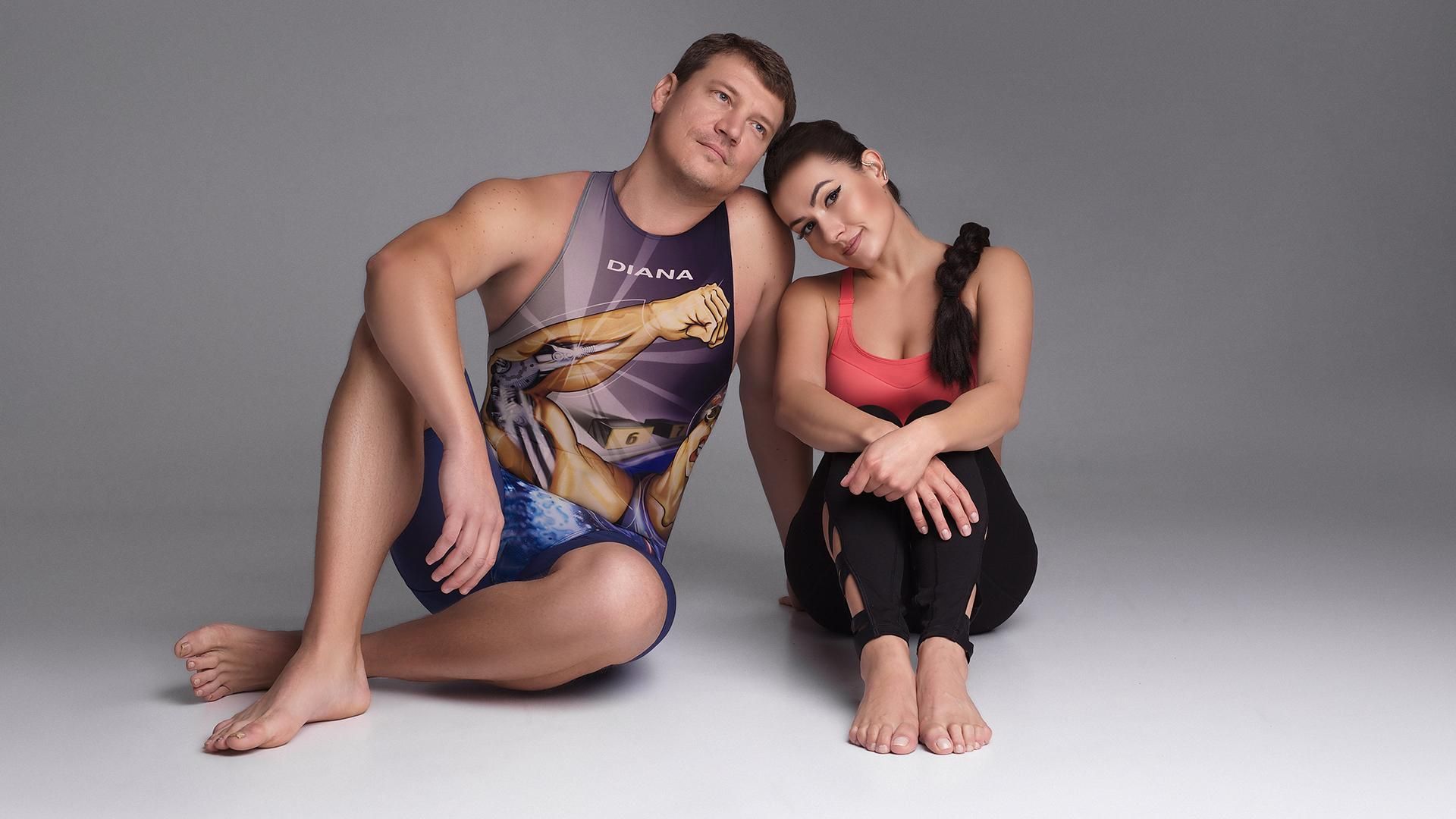 Гімнастка Надя Васіна і плавець Олег Лісогор святкують спортивний ювілей: ефектна фотосесія пари