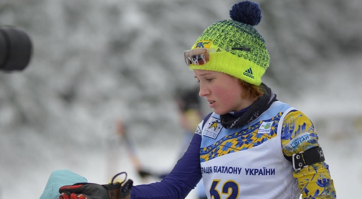 14-річна біатлоністка Меркушина другий день поспіль розриває чемпіонат України