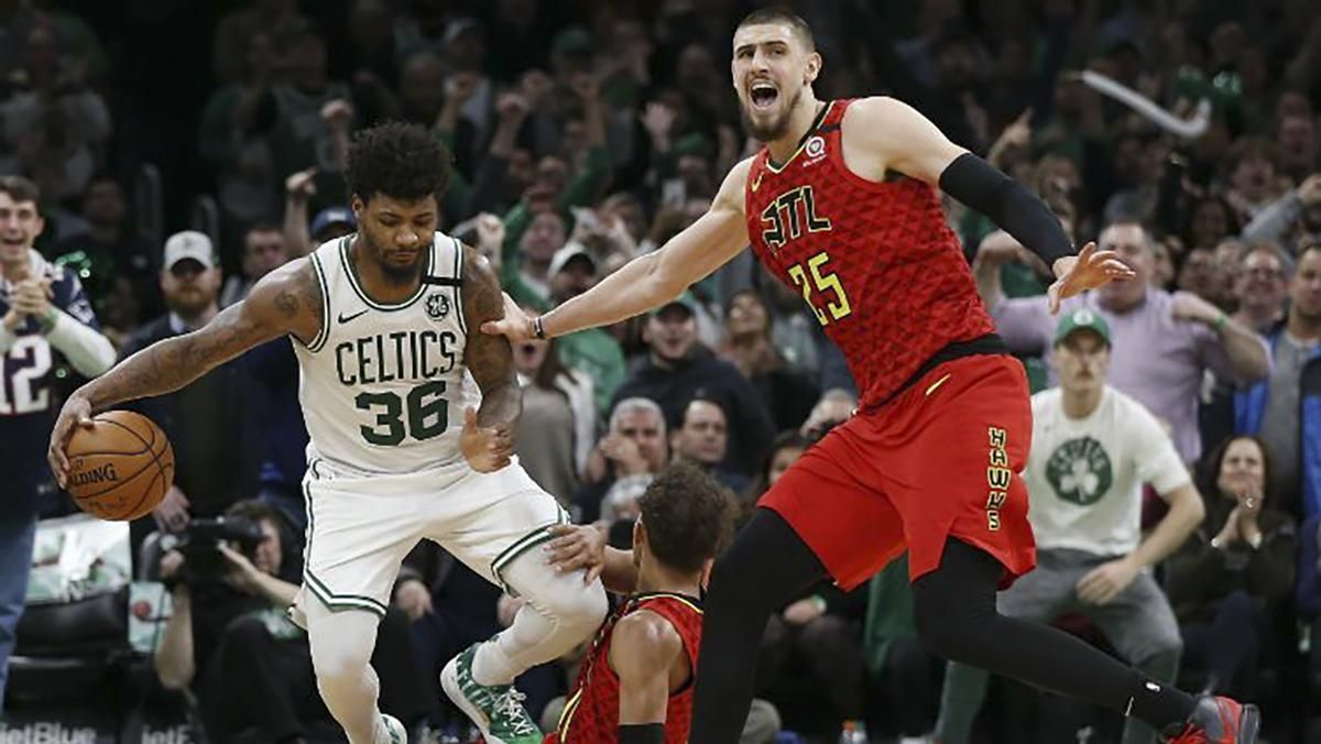 Українець Лень влаштував невелику бійку в матчі НБА: відео Українець Лень влаштував невелику бійку в матчі НБА: відео