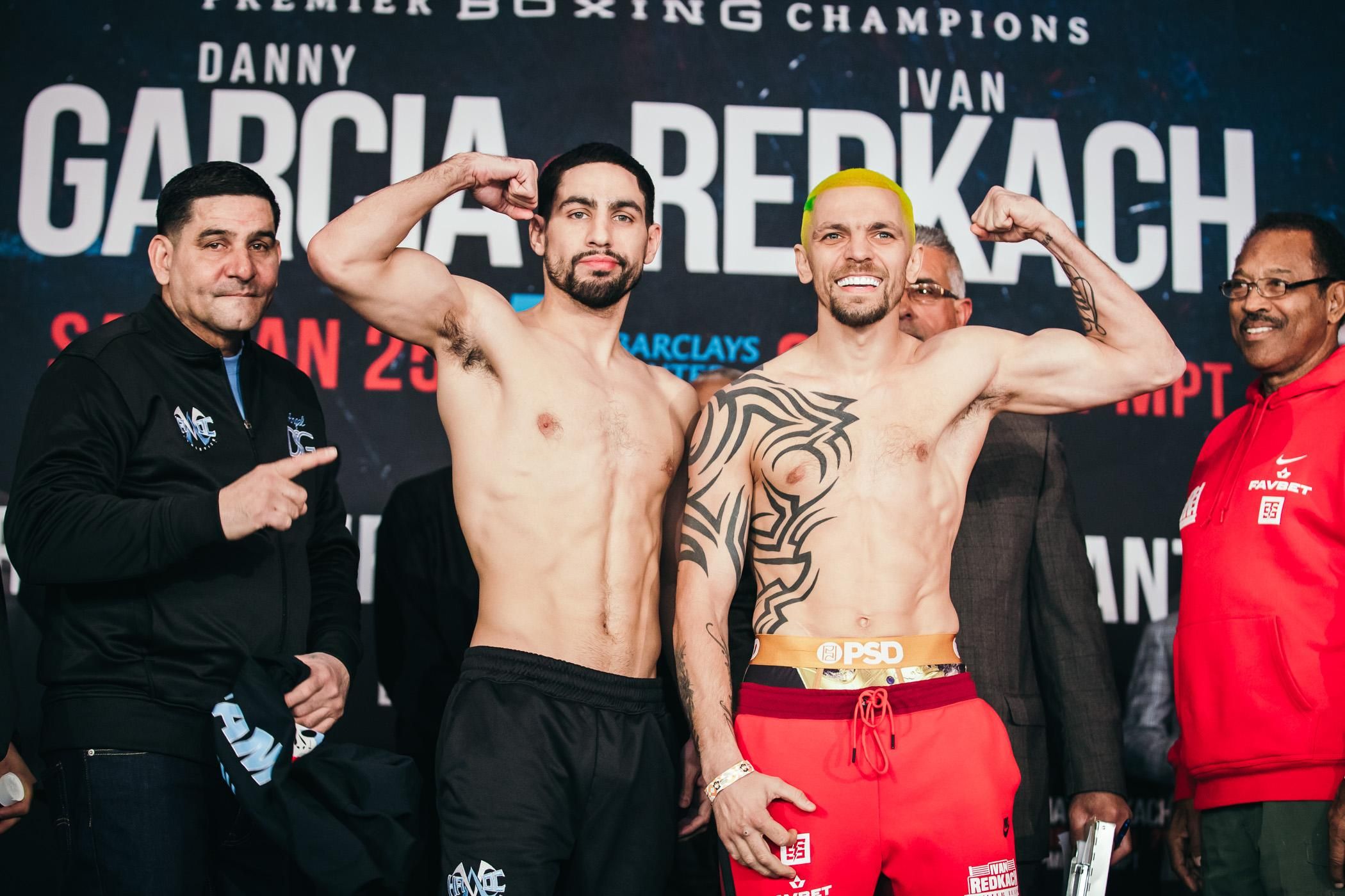 Суперники українців Редкача і Хегая ледве вклалися в рамки дивізіонів на церемонії зважування Суперники українців Редкача і Хегая ледве вклалися в рамки дивізіонів на церемонії зважування