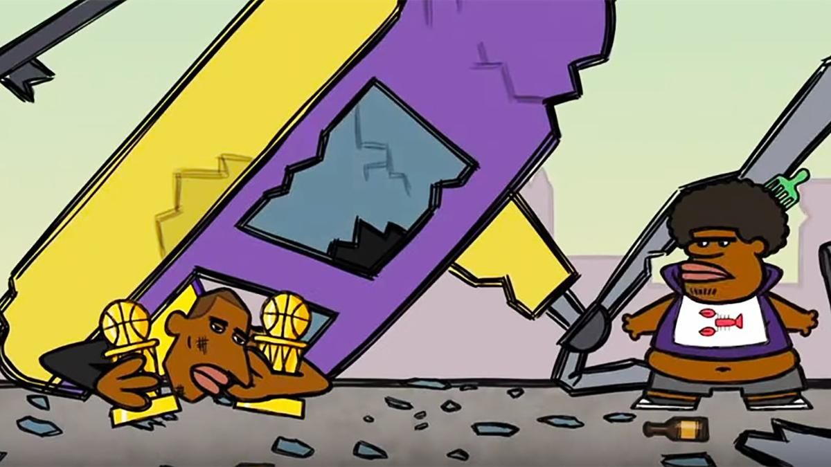Гибель Коби Брайанта при падении вертолета предусмотрели в мультфильме в 2017 году – видео