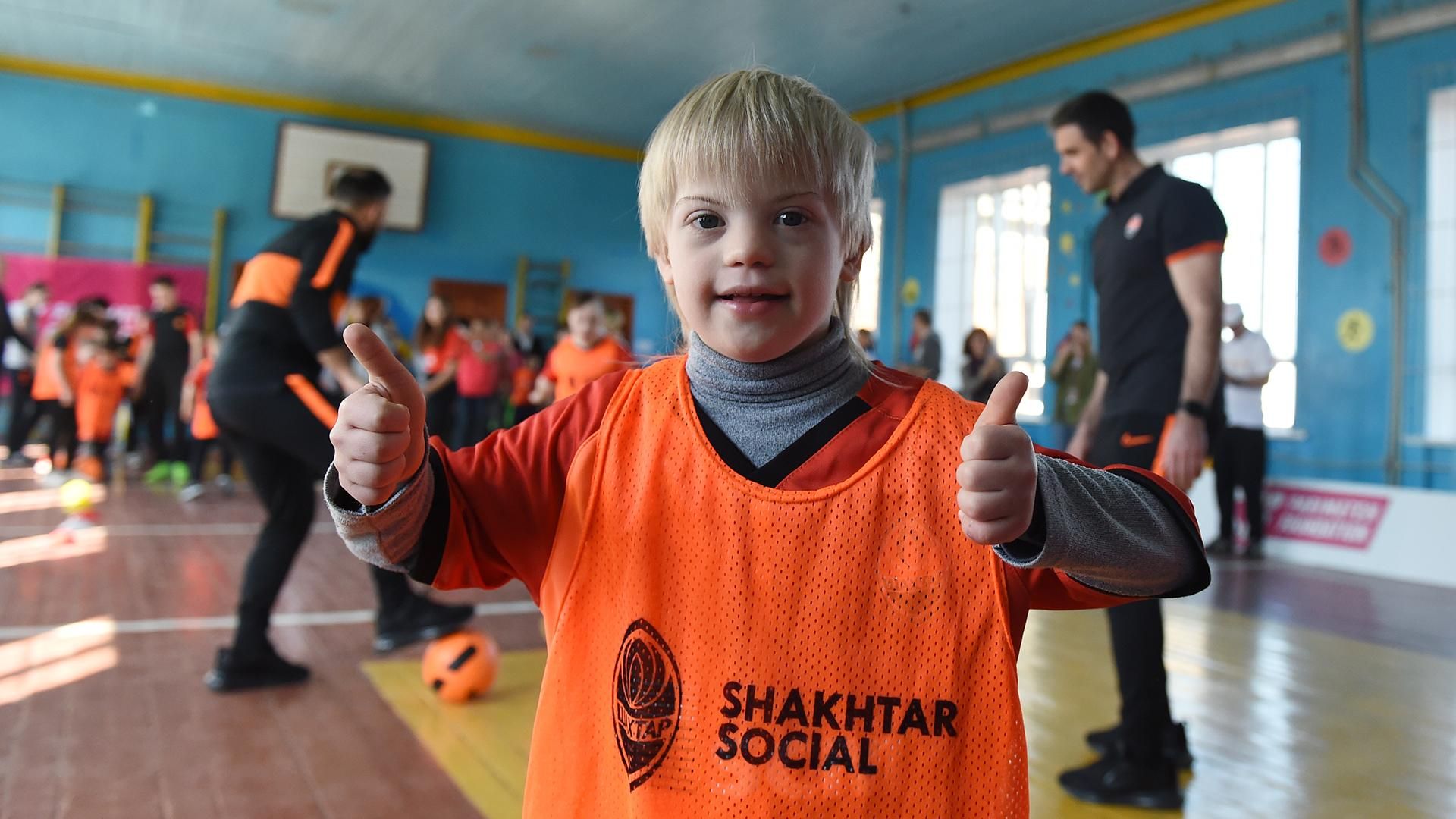 В Полтаве состоялась тренировка по футболу для детей с инвалидностью