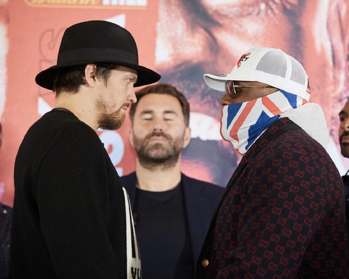 Усик – Чисора: боксеры впервые встретились в дуэли взглядов – видео Усик – Чисора: боксеры впервые встретились в дуэли взглядов – видео