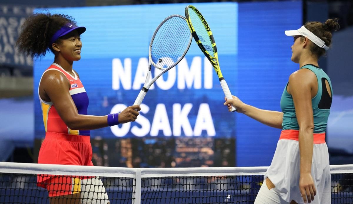 Кривдниця Костюк на US Open-2020 Осака з труднощами вийшла у фінал турніру: відео