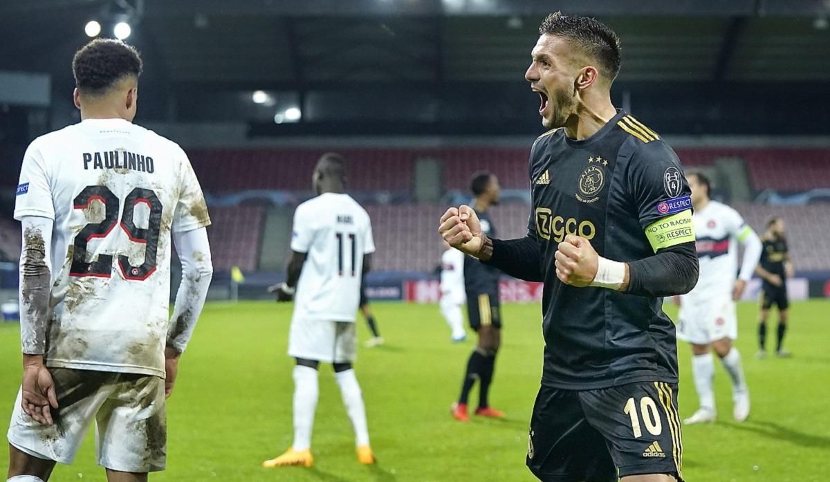 "Аякс" забив рідкісний гол у Лізі чемпіонів після вільного удару з 5-ти метрів: відео "Аякс" забив рідкісний гол у Лізі чемпіонів після вільного удару з 5-ти метрів: відео