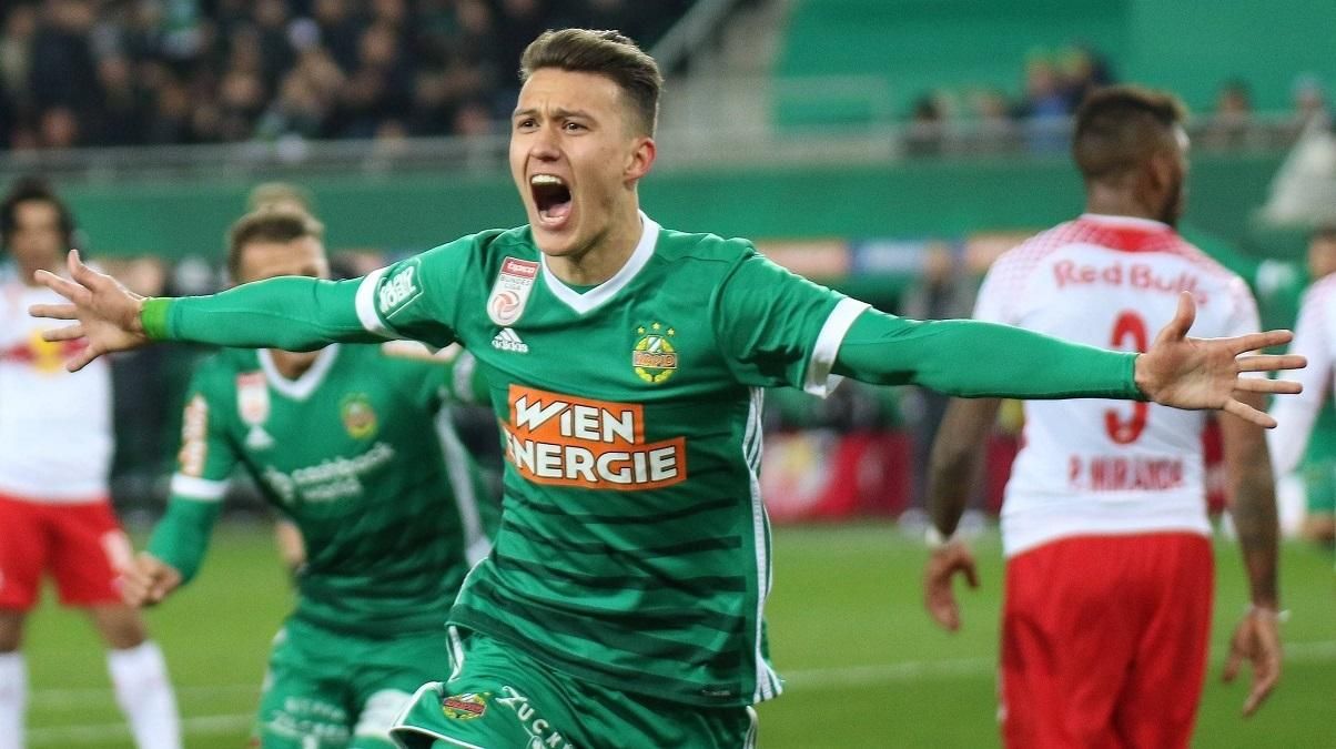 Игрок "Рапида" забил сумасшедший гол в девятку в результативной перестрелке в ЛЕ: видео Игрок "Рапида" забил сумасшедший гол в девятку в результативной перестрелке в ЛЕ: видео