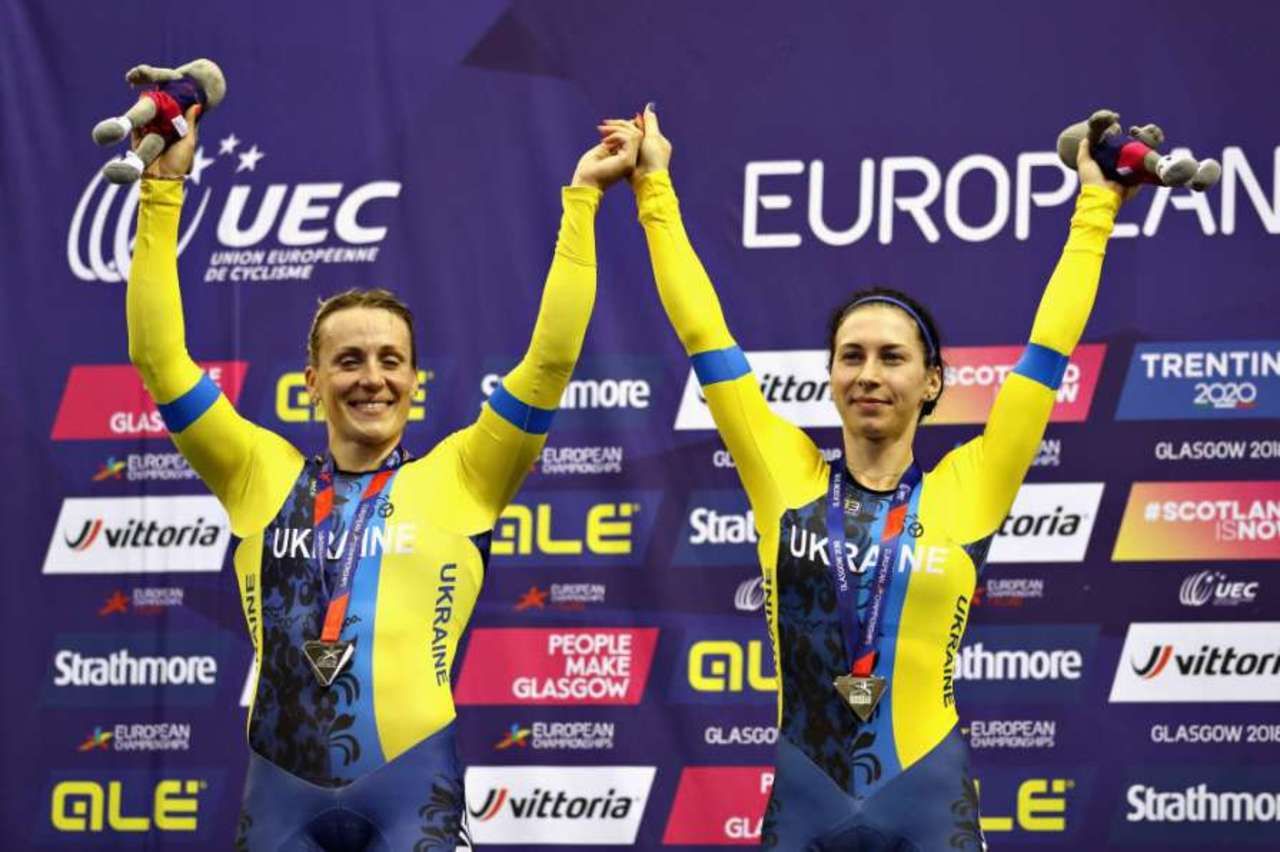 Украинские велосипедистки завоевали бронзу в командном спринте на чемпионате Европы