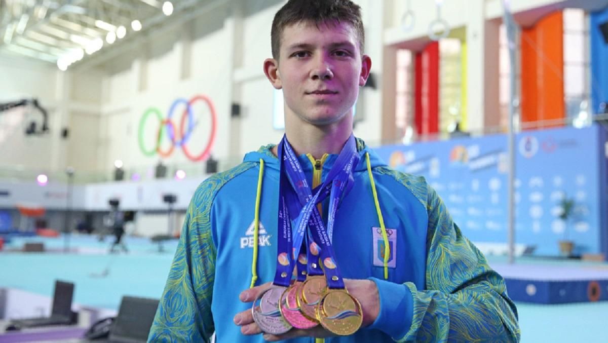 5 золотих медалей для України: 17-річний Ковтун тріумфував на чемпіонаті Європи з гімнастики
