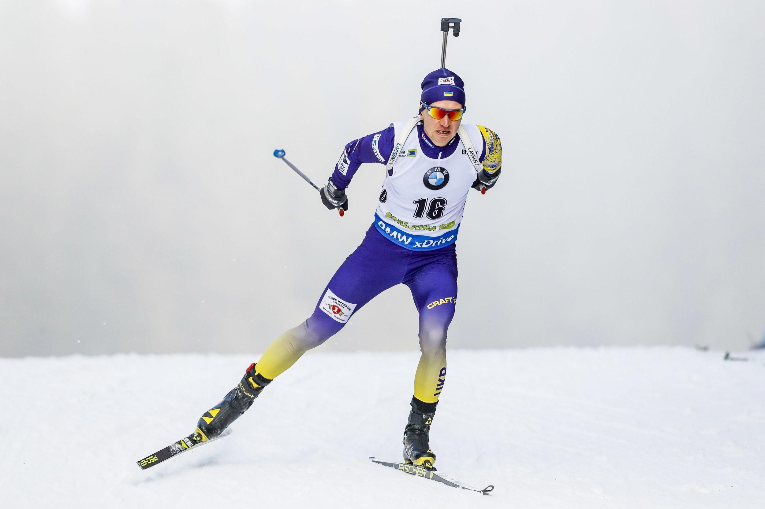 Біатлоніст збірної України Семенов впав на льоду та через травму пропустить гонки
