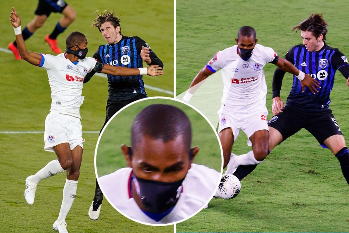 Футболіст відіграв весь матч Ліги чемпіонів у масці: фото Футболіст відіграв весь матч Ліги чемпіонів у масці: фото