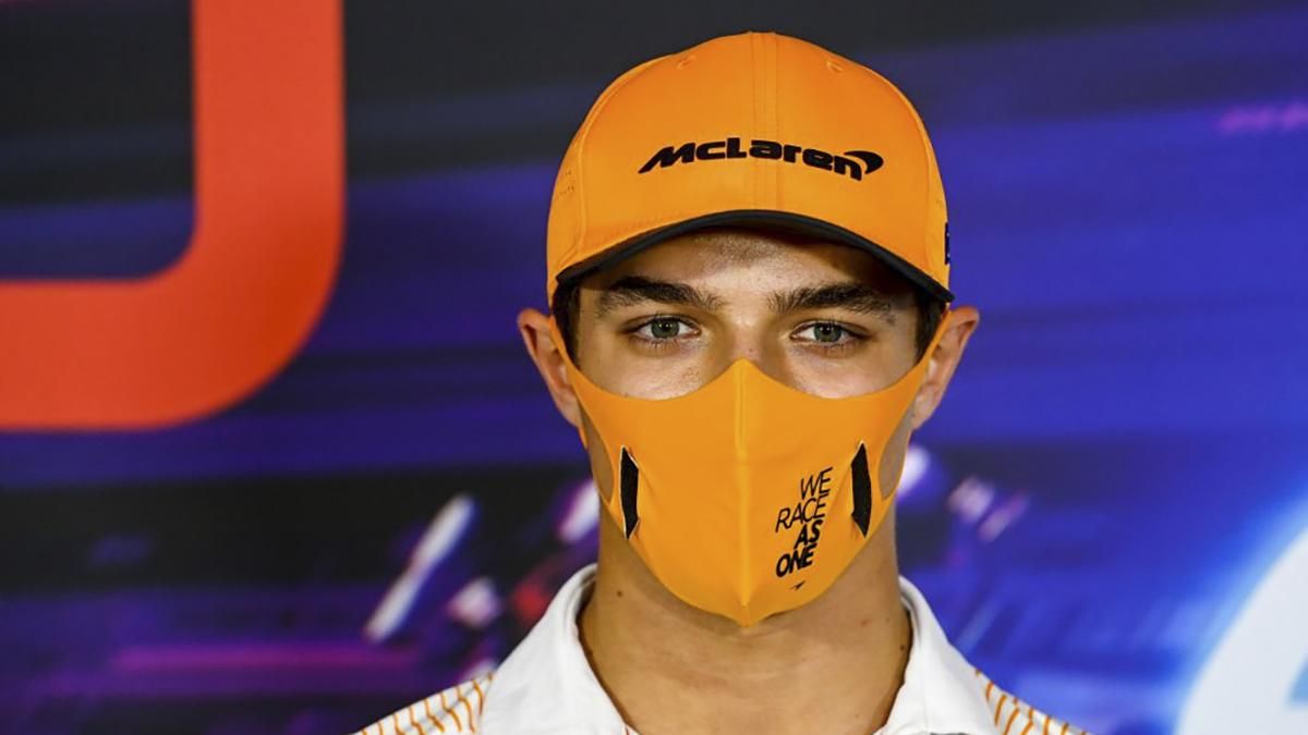 Пілот Формули 1 з команди McLaren Ландо Норріс заразився COVID-19 Пілот Формули 1 з команди McLaren Ландо Норріс заразився COVID-19